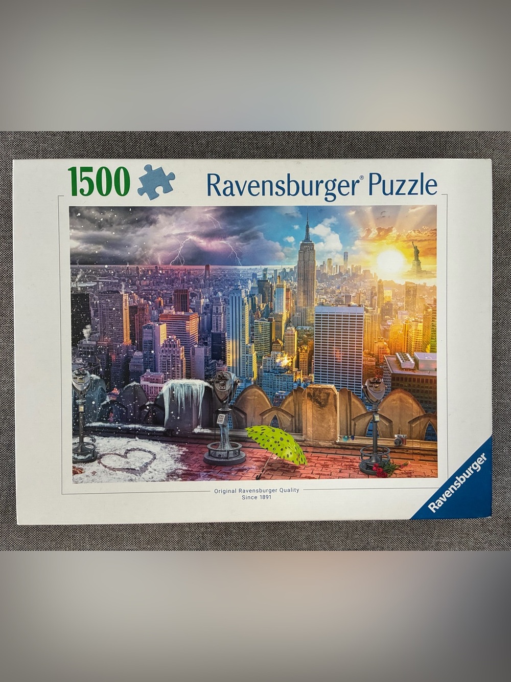 NEW! 'Seasons of New York' Ravensburger 1500 Piece Puzzle (1530 Pcs) SEALED